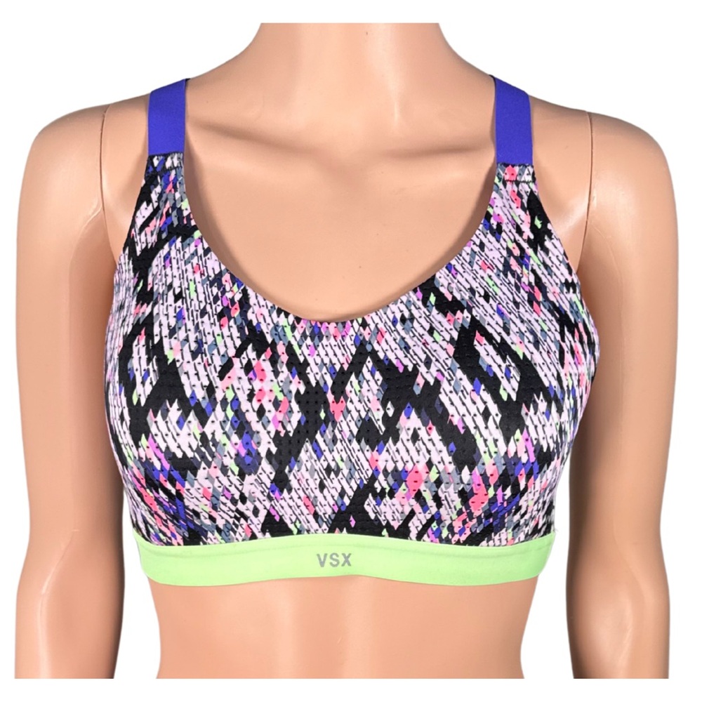 VSX Sport Multicolor Performance Sports Bra – Size 36C